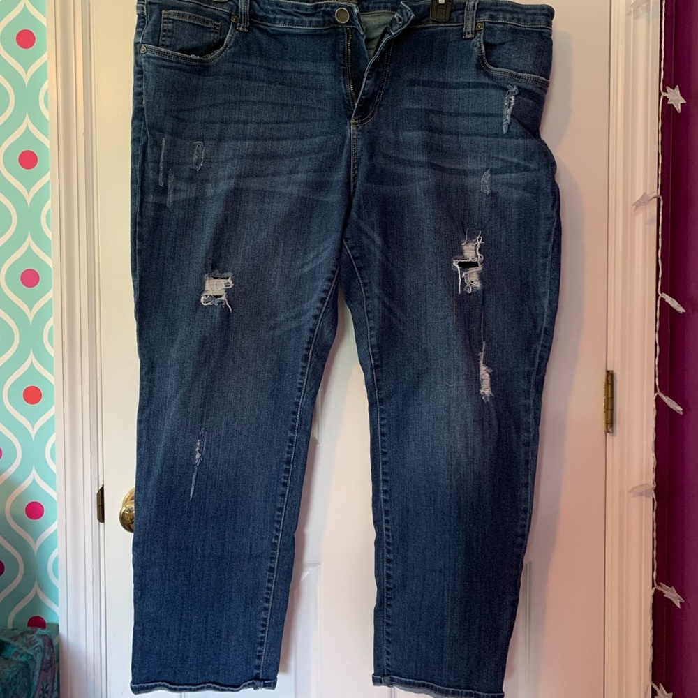 Kut from the Kloth Boyfriend Fit Distressed Jeans